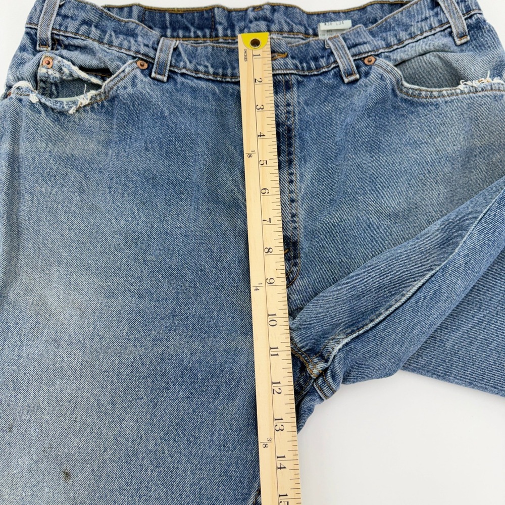Vintage Levis 560 Orange Tab Jeans Mens 36x34 Blue Loose Fit Tapered USA Made - Picture 8 of 15